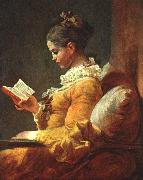 Jean-Honore Fragonard Young Girl Reading France oil painting artist